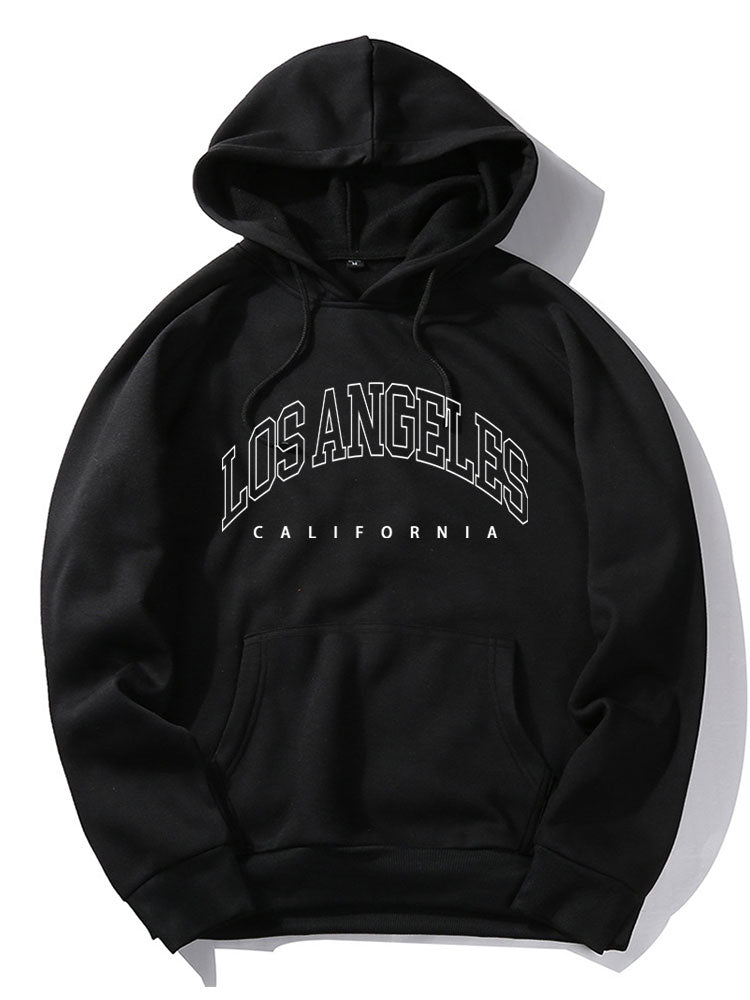 Los Angeles Letter Graphic Hoodies